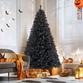 thumbnail image 3 of Árbol de Navidad Yaheetech de 2,3 m, preiluminado para Halloween, negro, con luces, 3 of 9