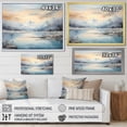 thumbnail image 4 of Designart "Alaskan Glacier At Sunrise I" Glacier Floater Framed Wall Art Living Room, 4 of 5