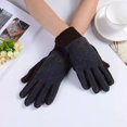 thumbnail image 2 of Guantes Para Frio Tela Polar Cafe Con Gris, 2 of 3