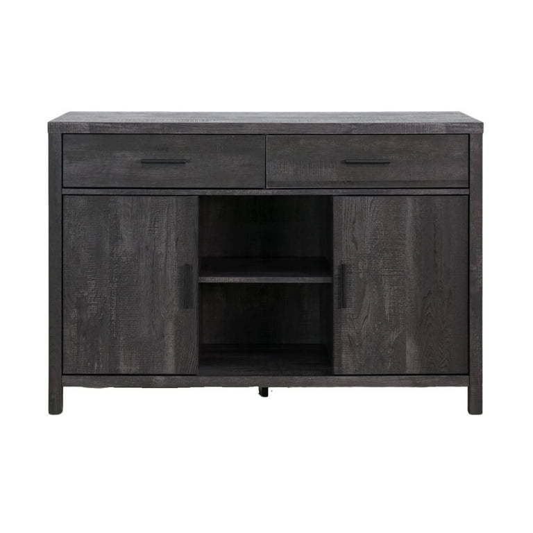 Walmart black buffet table hotsell