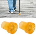 thumbnail image 3 of Cane Tips, Walking Cane Tips, Walking Stick Tips, 2pcs Crutch Feet Pads Wear Resistant Protective Round Foot Design 360 Degree Rotatable Thickened Rubber Canes Feet Covers, 3 of 7