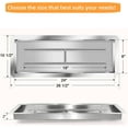 thumbnail image 6 of EastVita 24"x8" Drop-In Fire Pit Burner Kit,Stainless Steel Square,DIY Propane & Natural Gas,Versatile Fire Pit Kit for Outdoor Use,Silver, 6 of 7