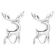 thumbnail image 2 of Qarigey 1 par de aretes con forma de animal, aretes de oreja, joyas de cobre para fiestas, festivales, oro rosa Ropa, zapatos y accesorios Miscelánea Plata, 2 of 8