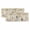 Yellow Khaki, variant on Yellow Grey Botanical Valances for Windows, Spring Floral Watercolor Rustic Light Filtering Kitchen Curtains, Rod Pocket Window Valance Curtains for Living Room Bedroom, 54" W x 18" L, 2 Panels