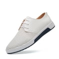 thumbnail image 1 of Zapatos casuales de tabla para hombre, zapatos de moda de gran tamaño con agujeros, zapatos para hombre, zapatos de una sola capa con agujeros, zapatos de cuero perforado para hombre, estilo masculino, 1 of 6