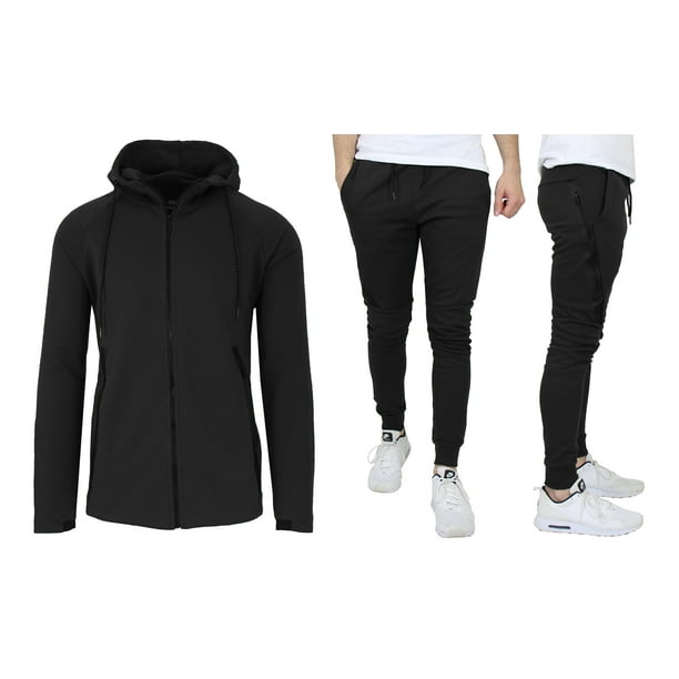 linear fleece jogger set