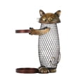 thumbnail image 2 of Outdor Metal Cat Wine Bottle Holder With Cork Storage Whimsical Cat Wine Rack Sculptural Wine Bottle Stand With Cork Cage Decorative Wine Holder For Cat Lovers, 2 of 5