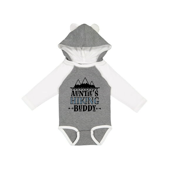 Inktastic Auntie Hiking Buddy Hiker Boys Long Sleeve Baby Bodysuit