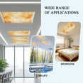 thumbnail image 4 of Orange Flowers Fall Fluorescent Light Covers for Ceiling Lights 4x2 feet,1 Pack Magnetic Light Filters for Classroom,Watercolor Farmhouse Ombre Floral Fluorescent Light Shade Panel for Office School, 4 of 9