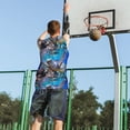thumbnail image 5 of Naloa Sea Turtle Swims Basketball Jersey Reversible Men's Mesh Athletic Sports Shirts Training Practice S-4XLSmall, 5 of 6