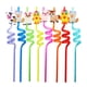 thumbnail image 4 of 24 pajitas reutilizables de plástico para beber de animales de la selva para niños, suministros para fiestas temáticas de animales de granja en colores aleatorios, 4 of 10