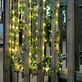 thumbnail image 3 of Solar Ivy String Lights Outdoor, Waterproof 33 FT 100 LED Ivy Fairy Lights Hanging Artificial Ivy Leaf Plants Vine Garland for Wall Party Wedding Room Home Kitchen Decor (Love heart Shape), 3 of 13
