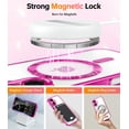 thumbnail image 3 of Meifigno Magnetic Case for iPhone 16 (6.1 inch), Compatible with MagSafe, with Wrist Strap & Glitter Card, Hot Pink, 3 of 6