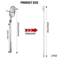 thumbnail image 2 of Telescoping Inspection Mirror, 2 Piece Car Inspection Mirror, Stainless Steel Mechanic Mirror,Retractable Extension Mirror,Flexible Inspection Mirror for Checking Vehicle and Small Details (8~24 Inch), 2 of 8