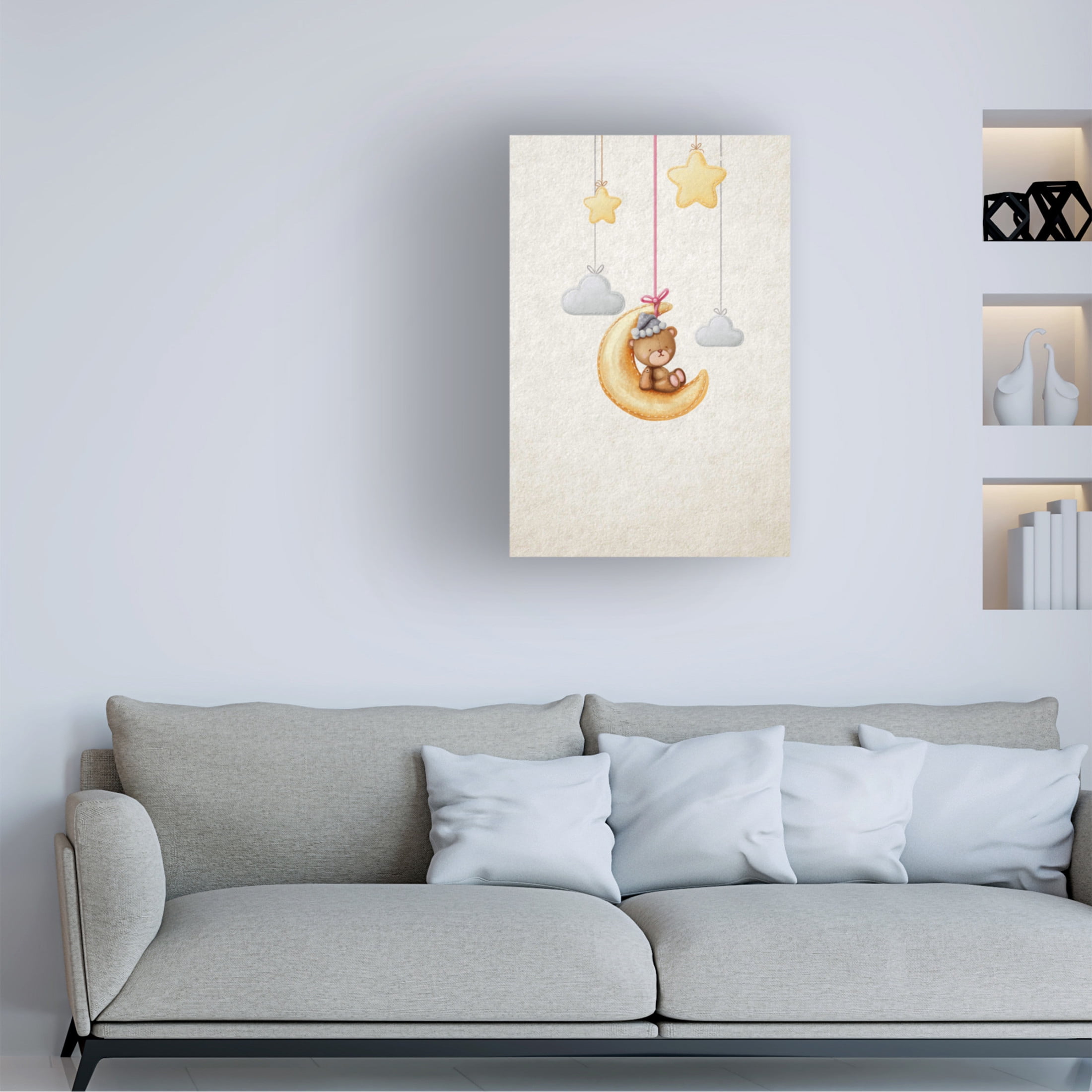 Trademark Fine Art Xuan Thai Dreamy Teddy Canvas Wall Art