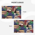 thumbnail image 4 of Placemats Set of 4 / 6, Glasses Of Red Wine 1 Placemats for Dining Table Indoor/Outdoors Heat Resistant Washable Placemats 18" x 12", 4 of 8