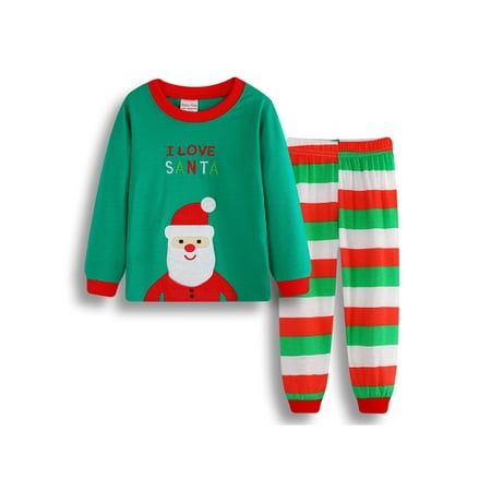 

Shakub Child Kids Girls Boys Christmas Outfits Santa Elk Snownan Pyjamas Nightwear Sleepwear Xmas Tops Pants Sets