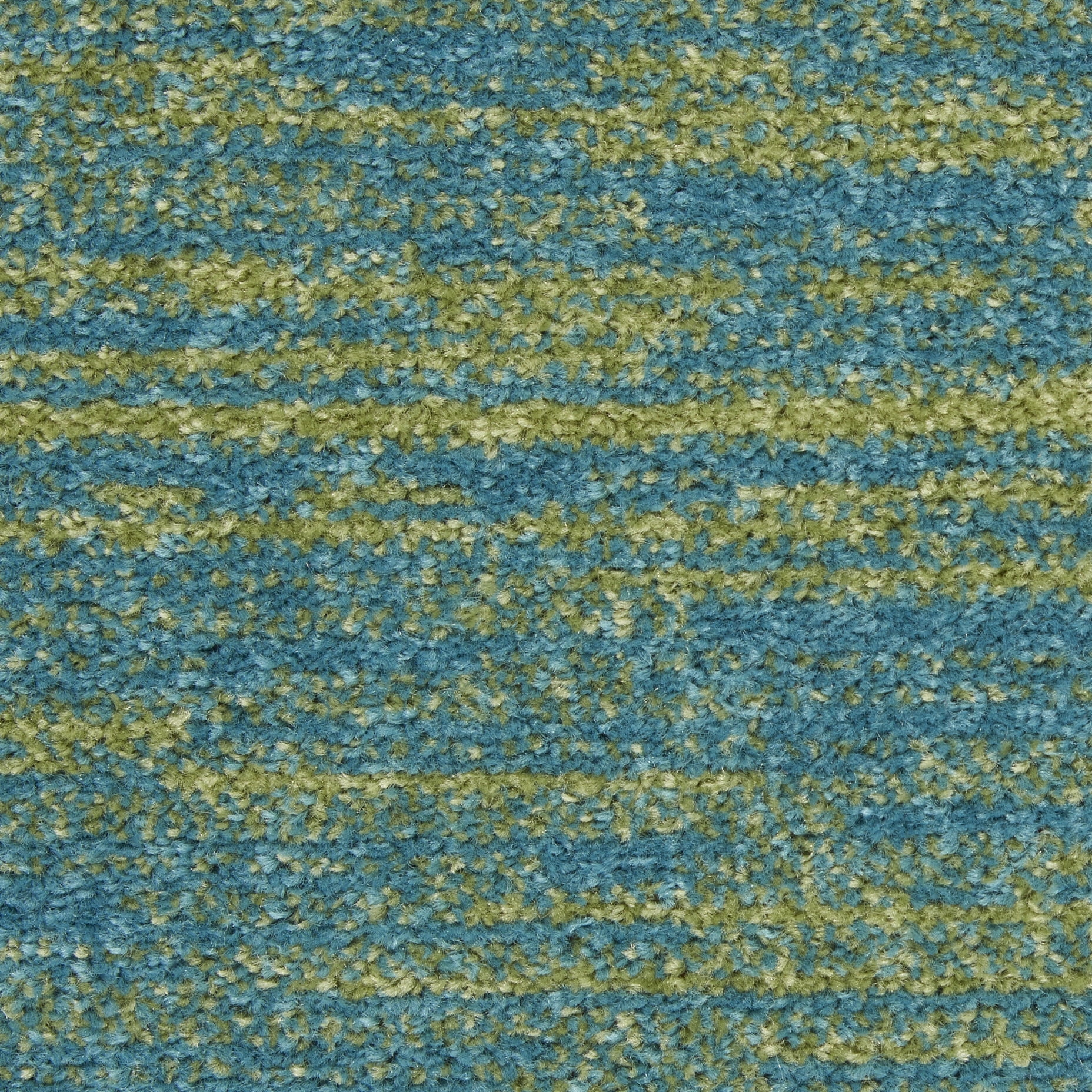 Nourison Essentials Indoor/Outdoor Blue Green 6' x 9' Area Rug, (6x9)