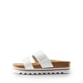 thumbnail image 2 of DREAM PAIRS Women's Platform Slides Sandals with Arch Support, Comfortable Beach Slip-on Flat Sandals, Casual 2-Strap Cork Cushion Wedges for Women, 2 of 8