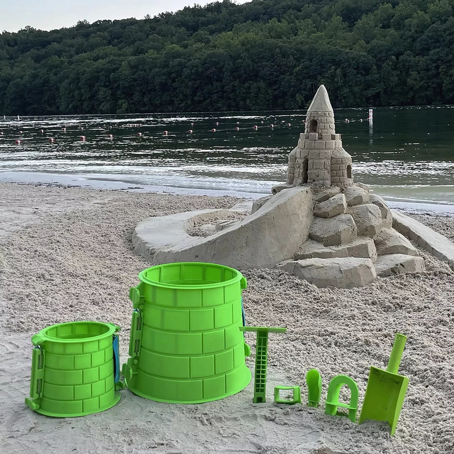 Create A Castle Tower Kit - 6-Piece Premium Sandcastle Building Kit