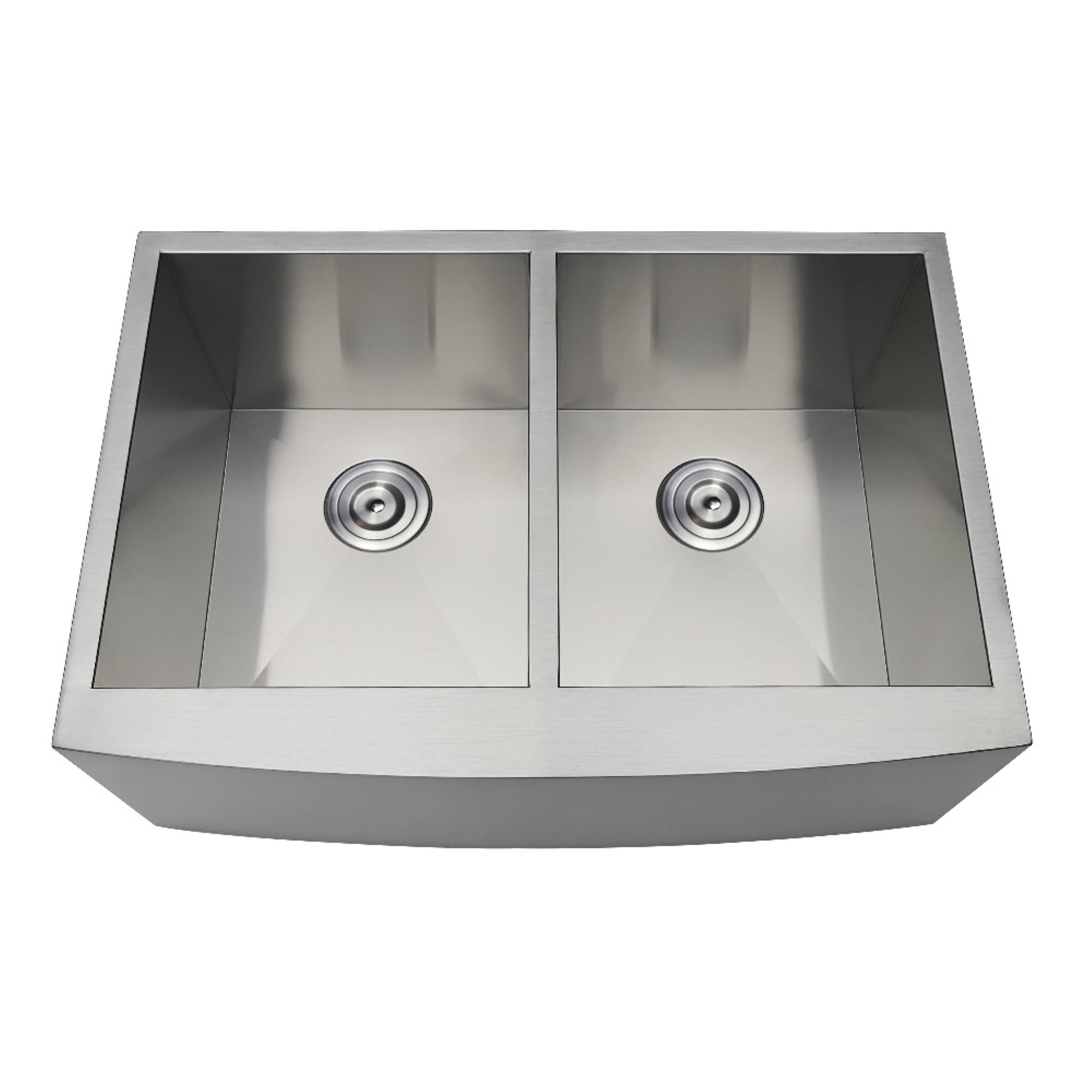 Gourmetier GKUDF302110 Undermount Stainless Steel Double Farmhouse