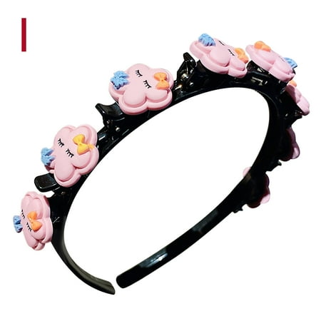 

YWDJ Toddler Girls Multiple Colors Cartoons Pattern Band Kids Hair Accessories Pink 均码