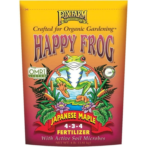 FoxFarm 752289500411 FX14055 Happy Frog Japanese Maple Fertilizer, 1-Pack, Japanese maple fertilizer uses lower nitrogen formula that supports a natural.., By Brand FoxFarm
