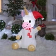 thumbnail image 2 of Gemmy 9080912 5 ft. Sitting Unicorn Inflatable Airblown, 2 of 3