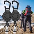 thumbnail image 2 of Primegos Mousqueton Clip Extensible Design à Ressort Résistant aux Chutes Anti-Perte ABS Polygonal Mousqueton Extérieur Porte-Clés Accessoires Extérieurs, 2 of 8