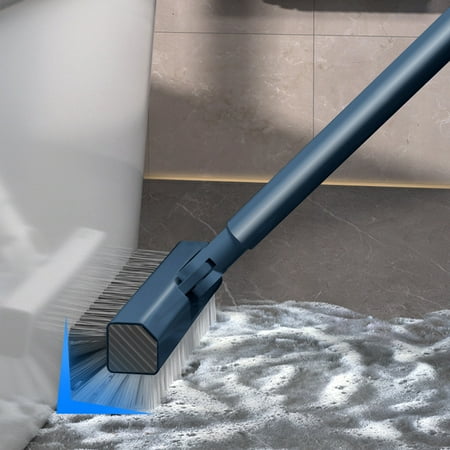2-in-1 Floor Scrub Brush 42.5inch Long Handle Bathroom Cleaning Brush with 180° Rotation Head Multi-Purpose Crevice Cleaning Brush for Floor Kitchen Wall Deck Tile Cleaning(Navy) 2-in-1 Floor Scrub Brush 42.5inch Long Handle Bathroom Cleaning Brush with 180° Rotation Head Multi-Purpose Crevice Cleaning Brush for Floor Kitchen Wall Deck Tile Cleaning(Navy)