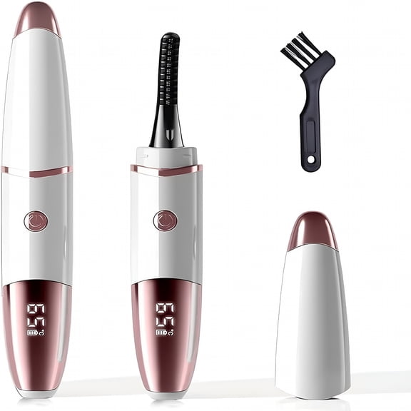 RAGUPEL Heated Eyelash Curlers - Fast Heat up Within 10s - 24 Hours Long Lasting - Rechargeable Electric Eyelash Curler with Type-C, with 4 Heating Modes Anti-Burn Mini Lash Curler with LED Display
