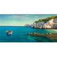 thumbnail image 2 of Galasso, Adriano 24x14 White Modern Wood Framed Museum Art Print Titled - Caletta mediterranea, 2 of 4