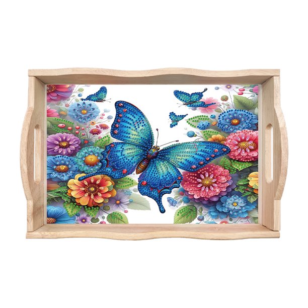 Bandeja Servicio Decorativo Diamantes Rectangulares 5d Artesan
