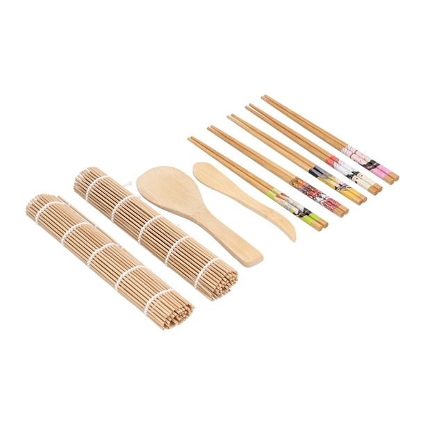 Kit Para Hacer Sushi, Resistente Y Cómodo, Con Material De Bambú Natural Para Cocina, Comida Casera