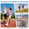 thumbnail image 6 of KALMORE Women Quarter Crew Athletic Socks, Arch Support Cushioned, Moisture Wicking Cotton Socks, 6 Pack, 6 of 7