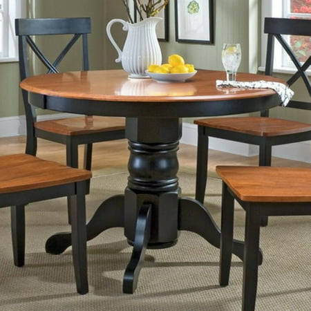 Home Styles Dining Table, Black/Cottage Oak