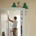 thumbnail image 3 of Christmas Hat Wall Sticker Featuring Festive Reindeer and Santa, 3 of 3