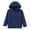 Navy, variant on Glisme Girls Jacket Children Winter Windproof Solid Color Zipper Hooded Coat Jacket Kids Warm Thermal Jacket Flexible Fit Outerwear For Daily Wear Size 3-4 Years Army Green