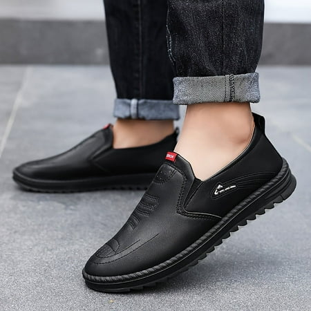

TUOBKE Lightweight Breathable Casual Loafers with Anti-skid PU Uppers for Outdoor Walking and Driving in Spring Summer and Autumn