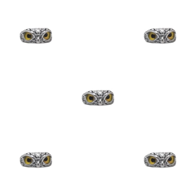 Qarigey Anillo de ojo de búho con brillo metálico, no es fácil de deformar, anillo de búho oficial de alta gama, fiesta de estilo dorado Type2 NO2