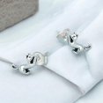 thumbnail image 3 of Aretes Miow Cats Twin Plata .925 plateado, 3 of 5
