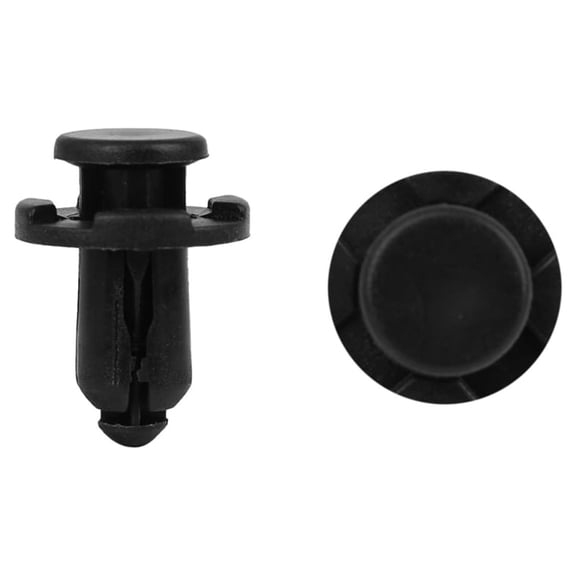 Unique Bargains 20pcs 9.5mm Black Plastic Rivets Push Type Panel Retainer Fastener Clip for Car