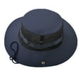 thumbnail image 3 of Hauaitttt Foldable Fishing Hat Sun Hat Breathable Wide Brim Mesh Hat Summer Outdoor Travel Hat Bush Hat Gentlemen Bucket Hat Blue Techno Bucket Hat Cloth Hat Black Black Kids Bucket Hat Children's, 3 of 3