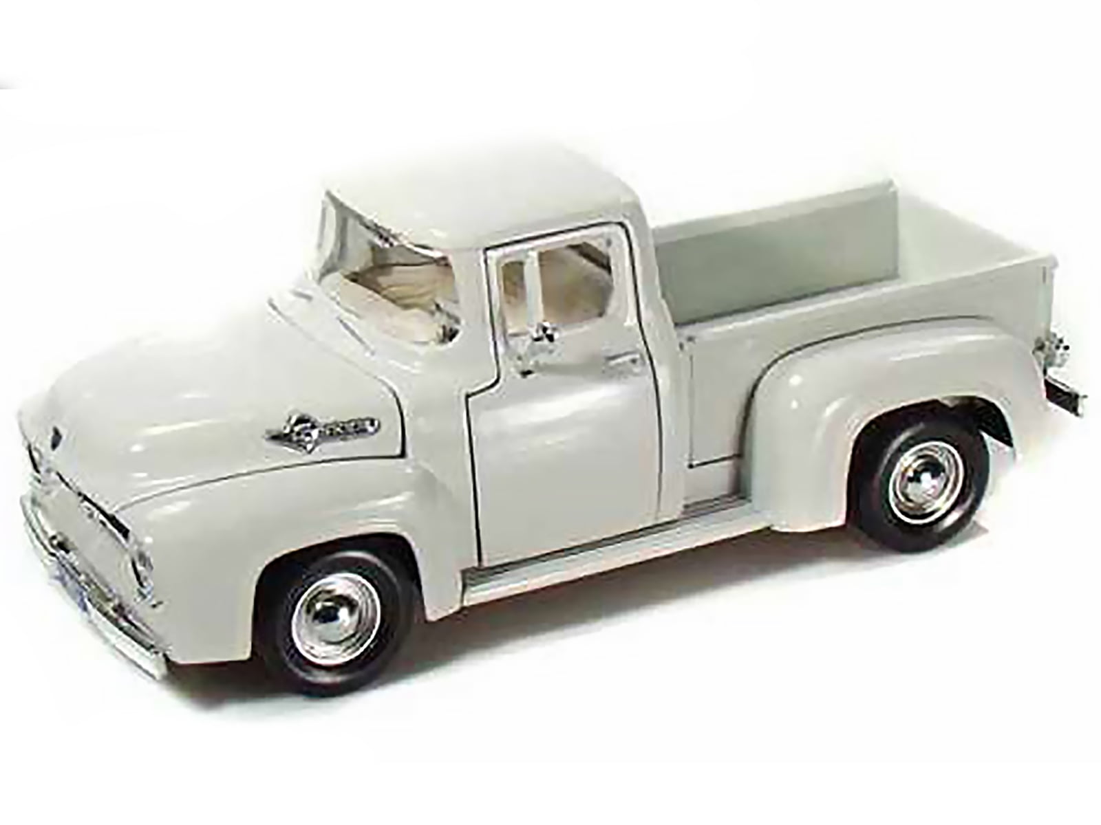 No185 ミニカー1/24 1956 FORD F-100 PICKUP 1956 Ford F-100 Pickup Truck White 1/24 Diecast Model Car by