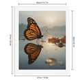 thumbnail image 2 of Paint By Numbers Kit for Adults Beginner - DIY Butterfly Reflection Autumn Sunrise Canvas Painting Kits for Adults, Frameless Paint By Number for Adults for Home Wall Decor 16x20 Inch, 2 of 7