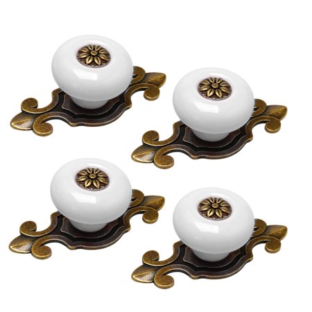 Ceramic Vintage Knobs Drawer Pull Handle Cupboard Wardrobe