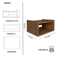 thumbnail image 3 of MORU Juego de 2 Burós para Recámara Flotantes Aire Latte , Set de Mesitas de Noche,  Muebles para recámara, Mesas Auxiliares Minimalistas, Mesas de Apoyo, Burós para Dormitorio y Sala, 3 of 7