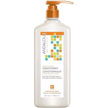 Andalou Naturals Moisture Rich Conditioner Argan Oil & Shea 32 oz Liquid