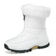 thumbnail image 1 of Botas de nieve de invierno para exteriores, zapatos de algodón grueso y cálido con forro polar para mujer, zapatos de esquí para viajes en el campo de la nieve antideslizantes e impermeables para, 1 of 5