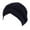 Navy, variant on Women Turban Pre-Tied Bonnet Braid Turban African Head Wrap for Women Small Solid Color Soft Knotted Night Sleep Beanie Bonnet Chemo Hat Cover,Black